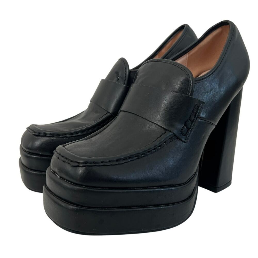 Nasty Gal Black Platform Heels